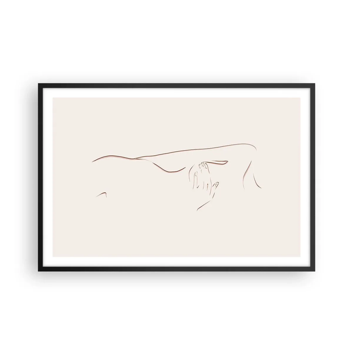 Plakat w czarnej ramie - Kształt pragnienia - 91x61 cm