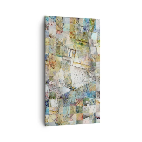 Obraz na płótnie - Geometryczne przetasowanie - 45x80 cm