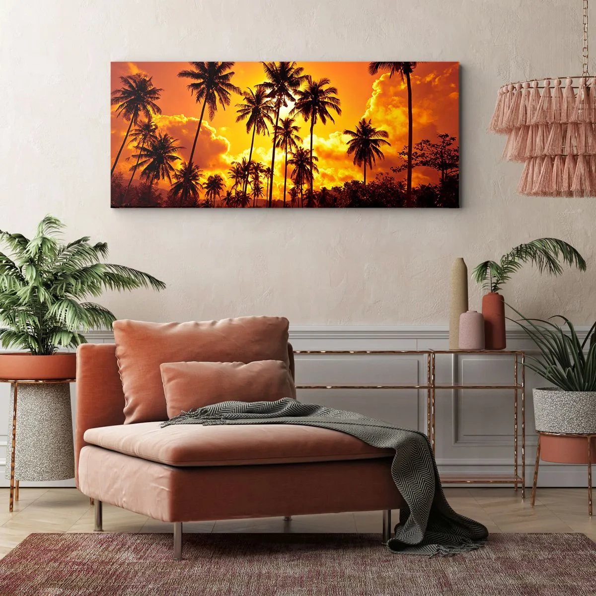 Obraz na płótnie - Płoną góry, płoną lasy - 100x40 cm