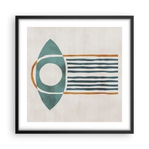 Plakat w czarnej ramie - Znaki i rytuały - 50x50 cm