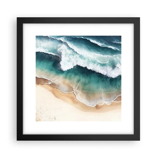 Plakat w czarnej ramie - Odwieczne spotkanie - 30x30 cm