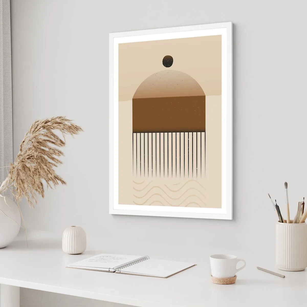 Plakat w białej ramie - Różne stany - 40x50 cm