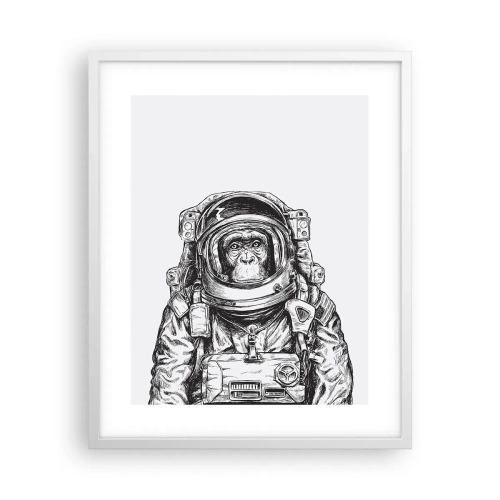 Plakat w białej ramie - Alternatywna ewolucja - 40x50 cm