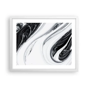 Plakat w białej ramie - Połączenie przeciwieństw - 50x40 cm