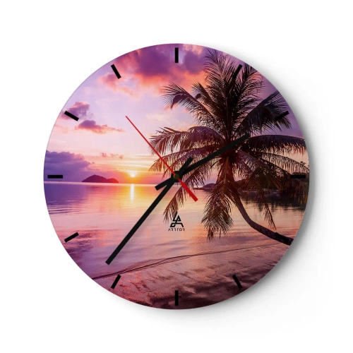 Zegar ścienny - Błogość aż po horyzont - 40x40 cm