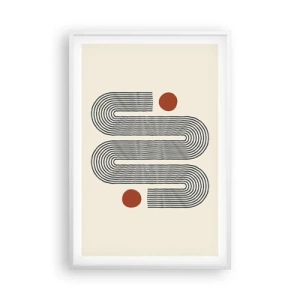 Plakat w białej ramie - Od początku do końca - 61x91 cm