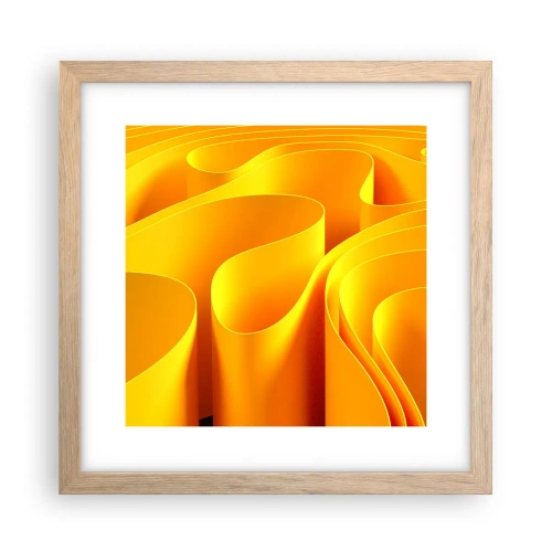 Plakat w ramie jasny dąb - Jak fale słońca - 30x30 cm