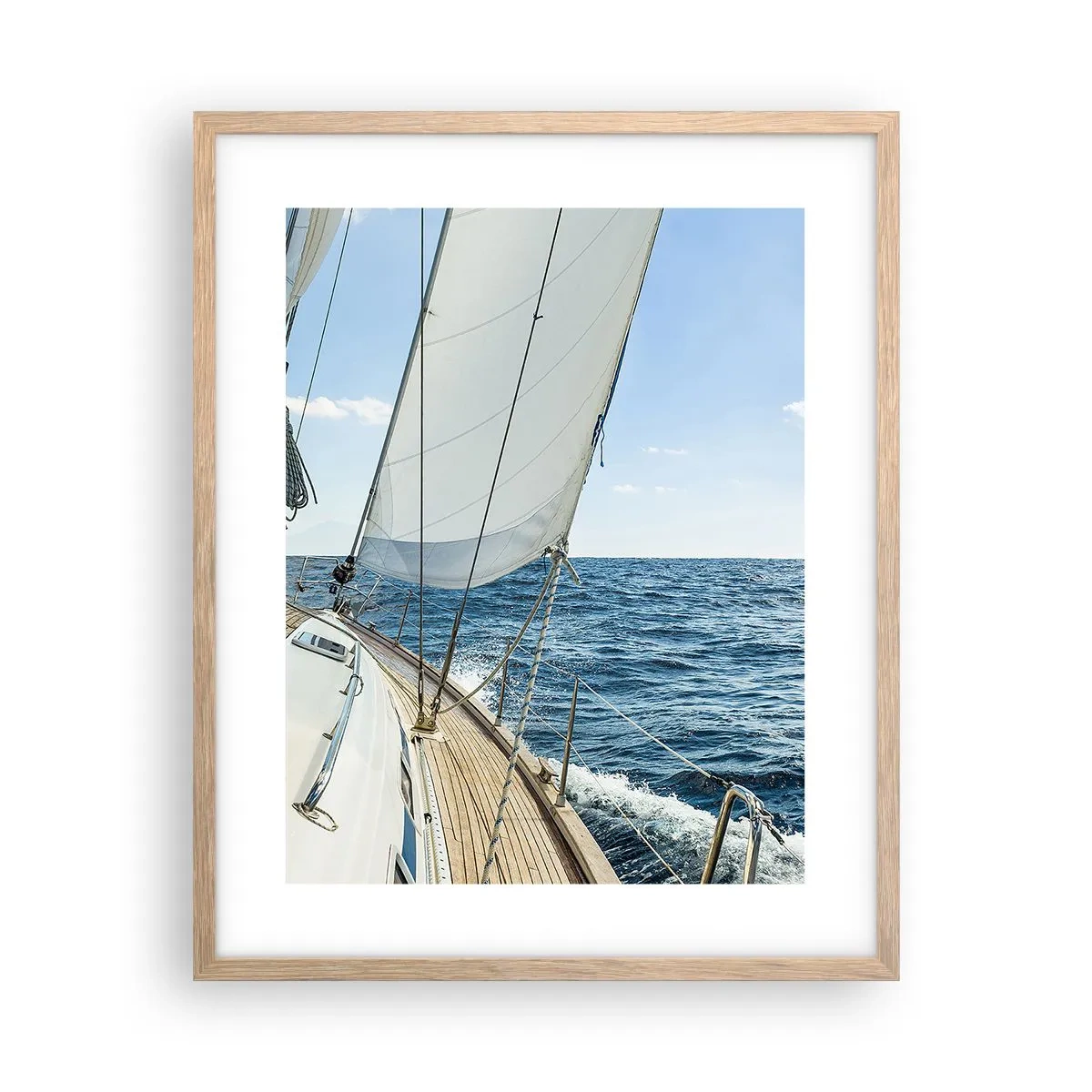 Plakat w ramie jasny dąb - Ahoj, przygodo - 40x50 cm