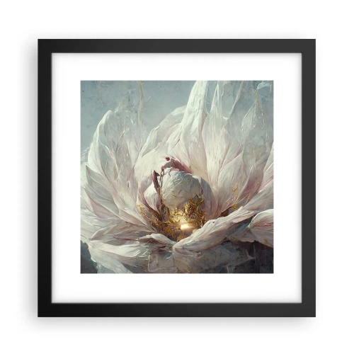 Plakat w czarnej ramie - Rozkwita raz na sto lat - 30x30 cm