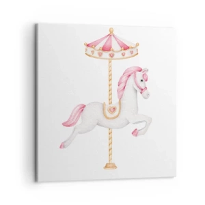 Obraz na płótnie - Ruszył z kopyta - 60x60 cm