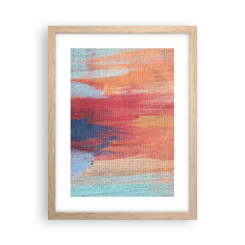Plakat w ramie jasny dąb - Spłynąć tęczą - 30x40 cm
