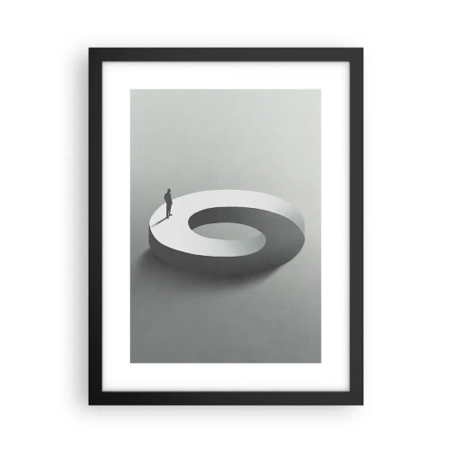 Plakat w czarnej ramie - I bądź tu mądry - 30x40 cm