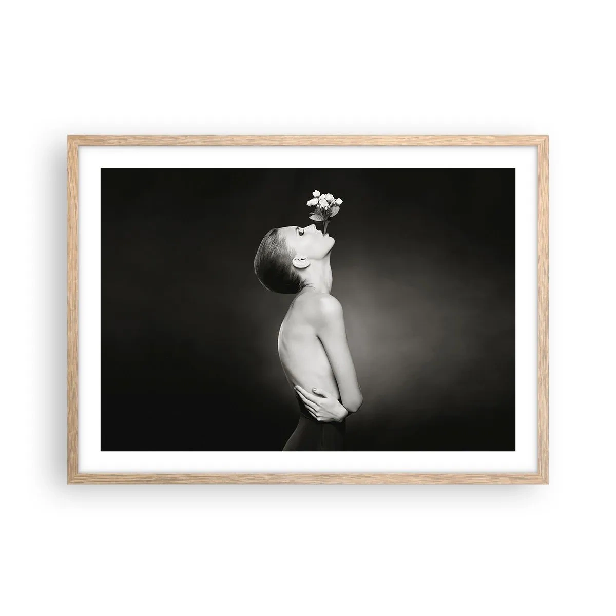 Plakat w ramie jasny dąb - Ekscentryczna elegancja - 70x50 cm