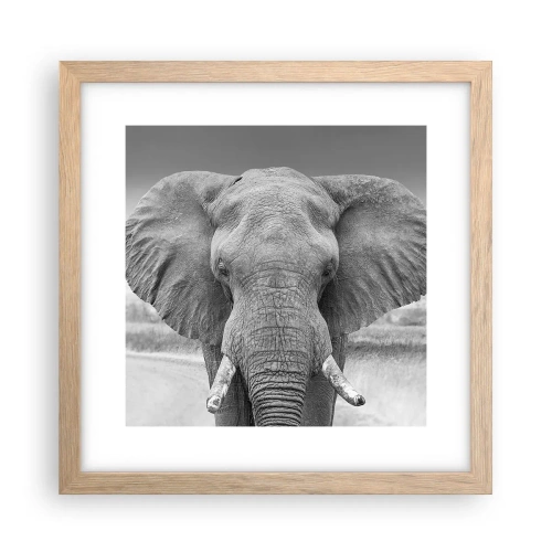 Plakat w ramie jasny dąb - Witaj w moim świecie - 30x30 cm