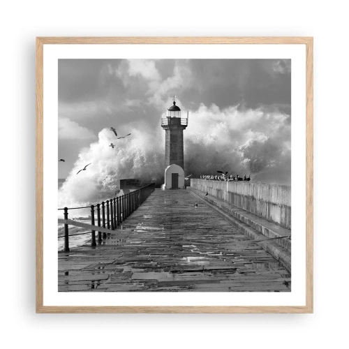 Plakat w ramie jasny dąb - Nieustraszona  - 60x60 cm