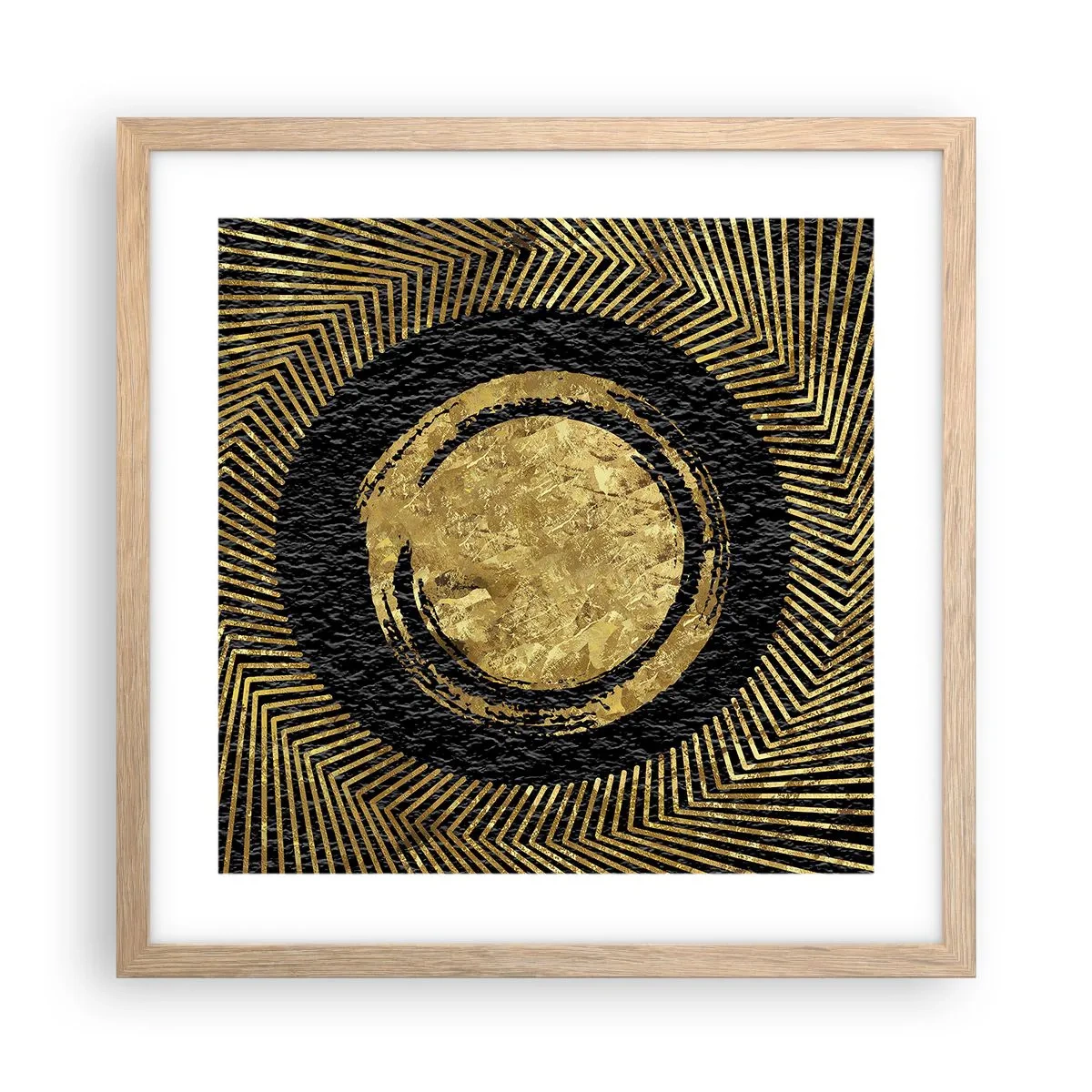 Plakat w ramie jasny dąb - Kompozycja glamour - 40x40 cm