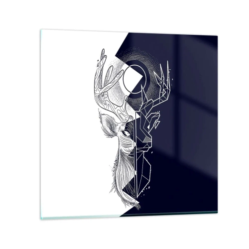 Obraz na szkle - Walka i jedność przeciwieństw - 70x70 cm