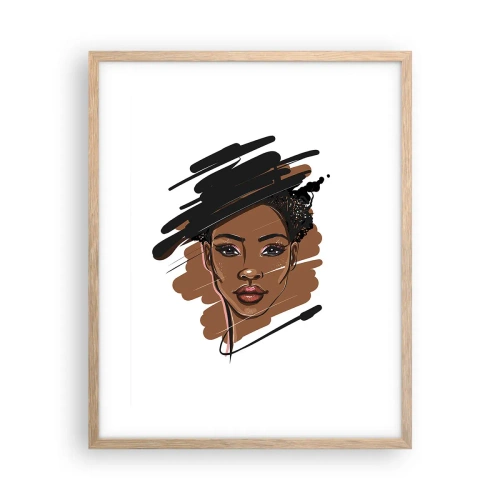 Plakat w ramie jasny dąb - Słodka jak czekolada - 40x50 cm