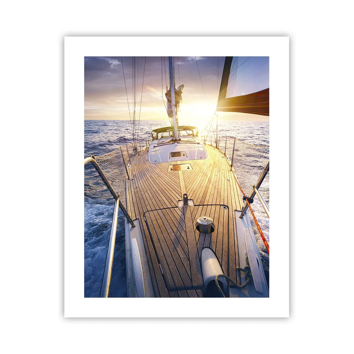 Plakat - Biegnąca po falach - 40x50 cm