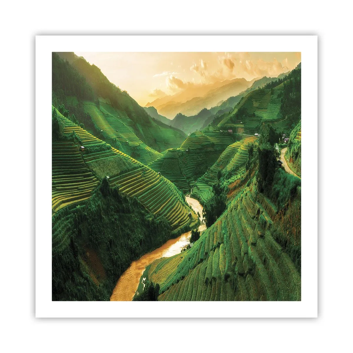 Plakat - Wietnamska dolina - 60x60 cm