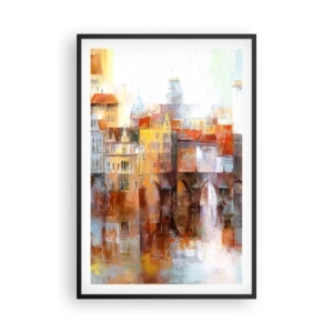 Plakat w czarnej ramie - Pod mostem też pięknie - 61x91 cm