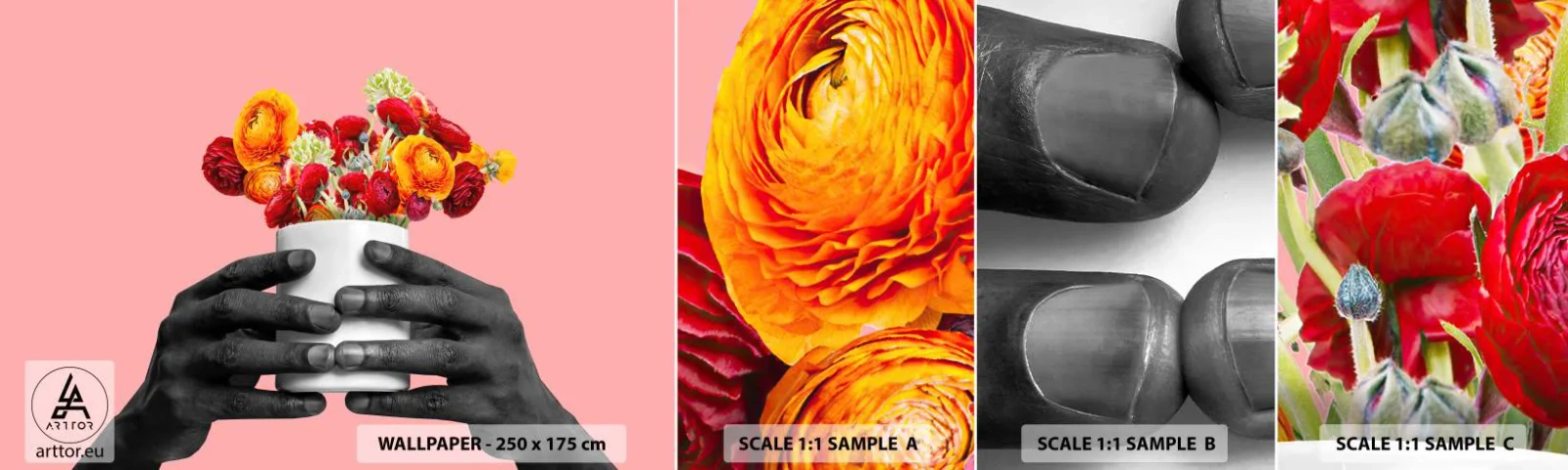 Fototapeta Próbka Standard Eco - Apoteoza życia - Abstrakcja, Sztuka, Kwiaty - 100x30 cm