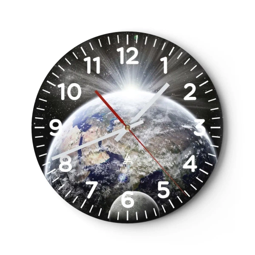 Zegar ścienny - W pełnym blasku - 30x30 cm