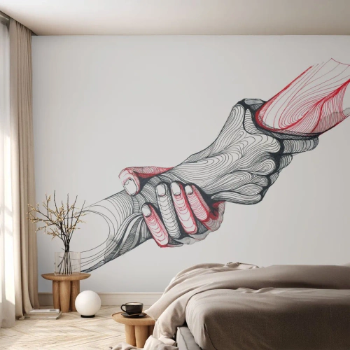 Fototapeta Standard Eco - Jesteś w dobrych rękach - Abstrakcja, Ludzie, Ręka - 200x140 cm
