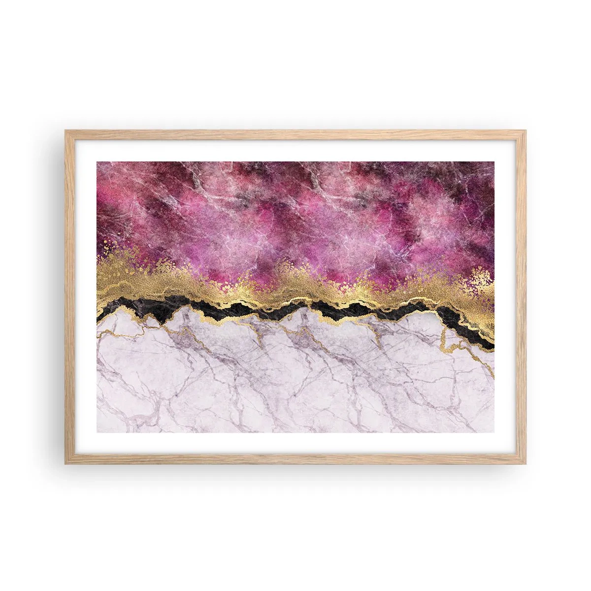 Plakat w ramie jasny dąb - Na granicy - 70x50 cm