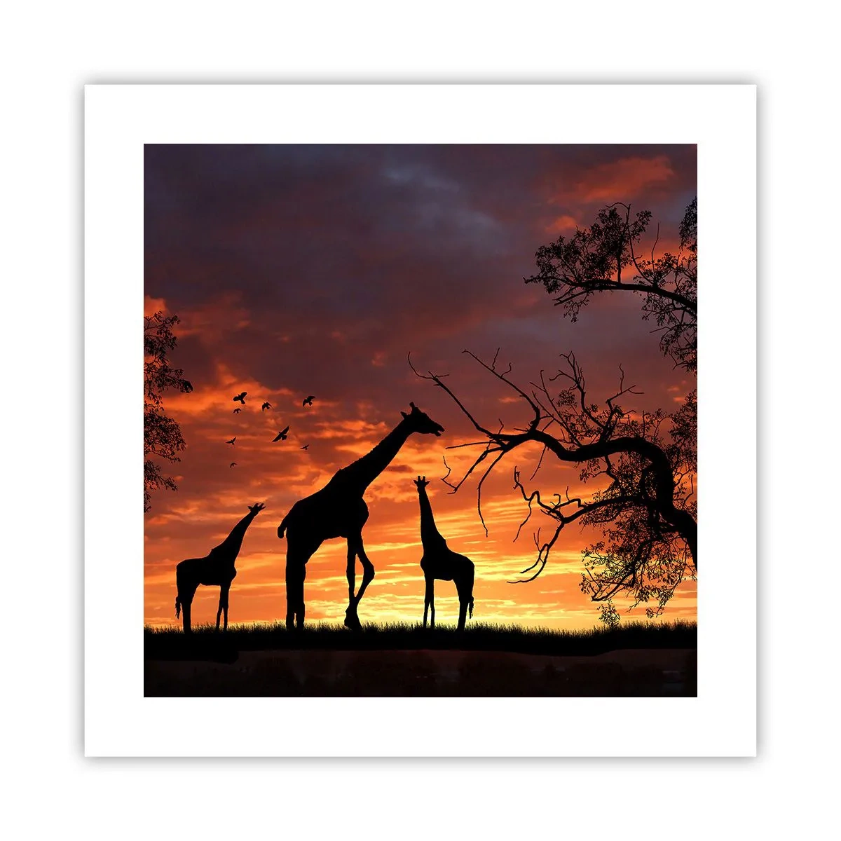 Plakat - Mała kolacja w gronie najbliższych - 40x40 cm