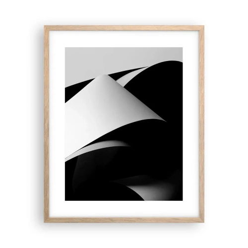 Plakat w ramie jasny dąb - Płaszczyzny światła z głębi cienia - 40x50 cm