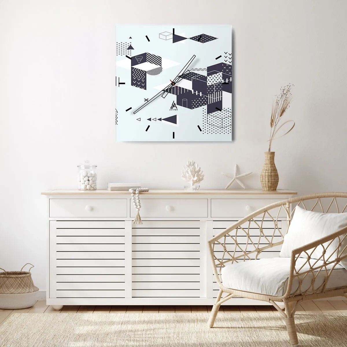 Zegar ścienny - W duszy matematyka - 40x40 cm