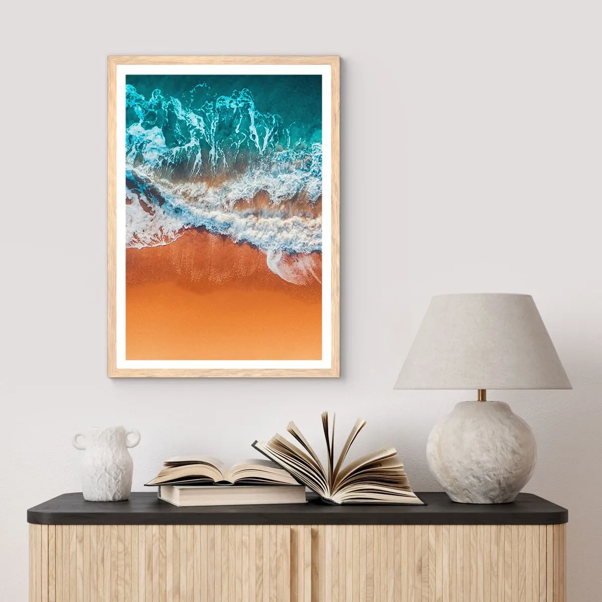 Plakat w ramie jasny dąb - Zawsze w parze - 70x100 cm