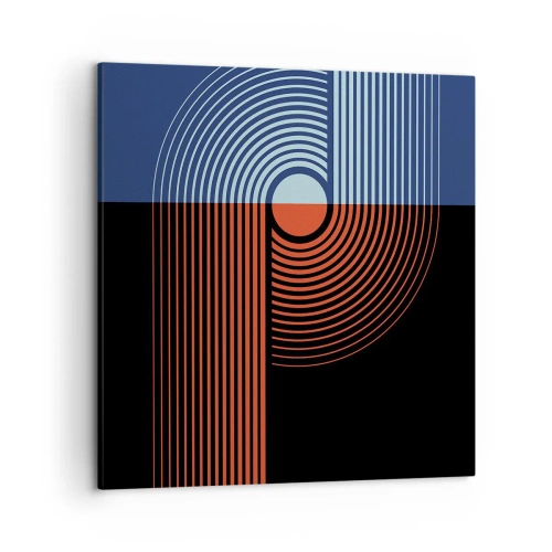 Obraz na płótnie - W geometrycznym uścisku - 50x50 cm