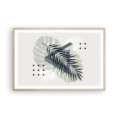 Plakat w ramie jasny dąb - Natura i geometria – dwa porządki? - 91x61 cm