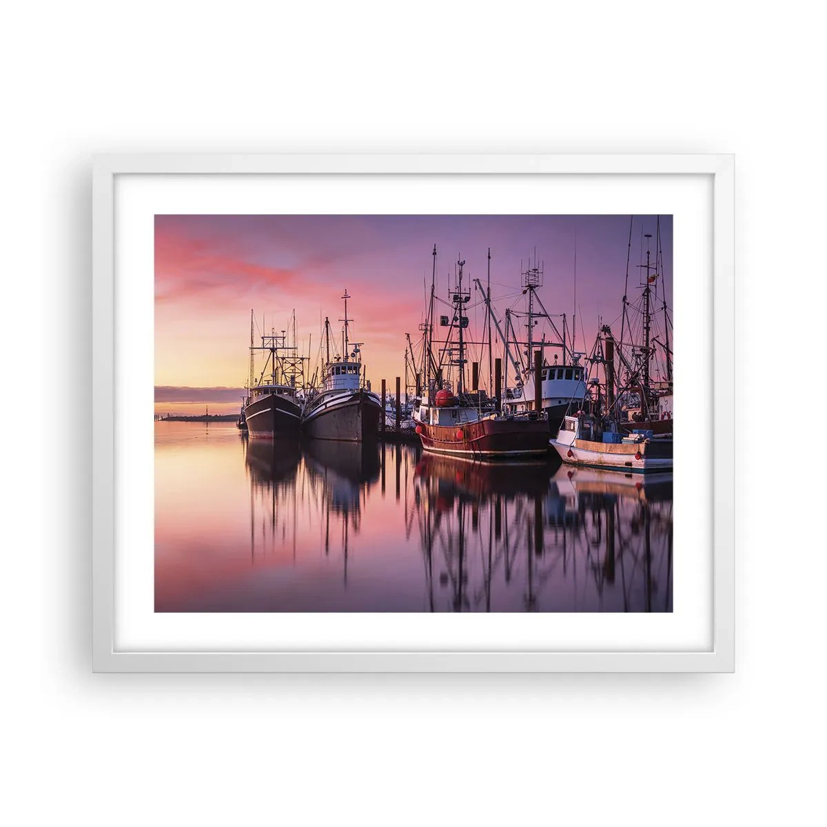 Plakat w białej ramie - Przed kolejnym dniem - 50x40 cm