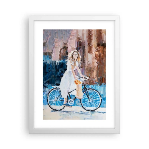 Plakat w białej ramie - Radość o poranku - 30x40 cm
