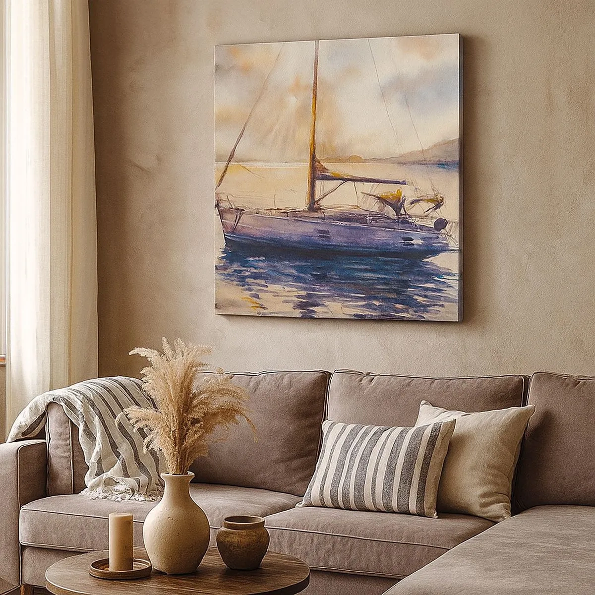 Obraz na płótnie - Wieczór w zatoce - 30x30 cm