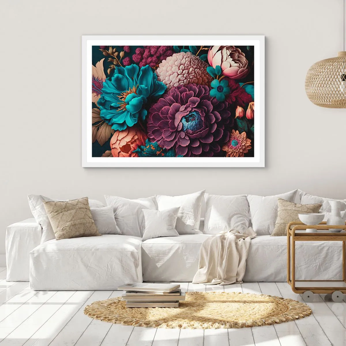 Plakat w białej ramie - Natura na bogato - 40x30 cm