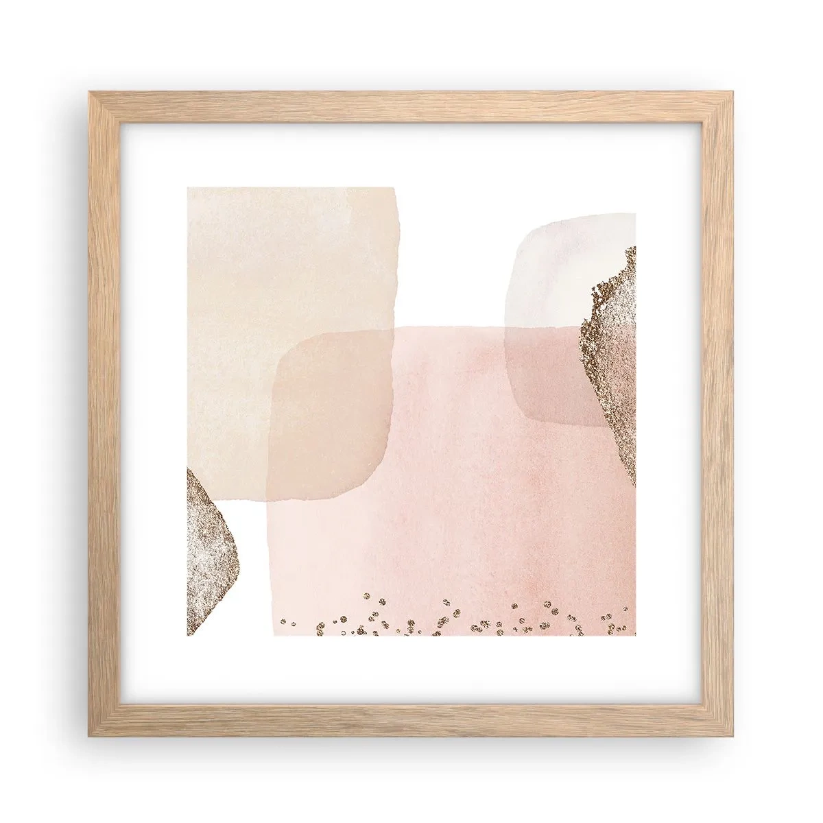 Plakat w ramie jasny dąb - Spojrzenie przez kolor - 30x30 cm