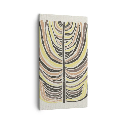 Obraz na płótnie - Abstrakcja pełna życia - 45x80 cm