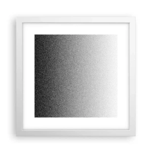 Plakat w białej ramie - W stronę światła - 30x30 cm