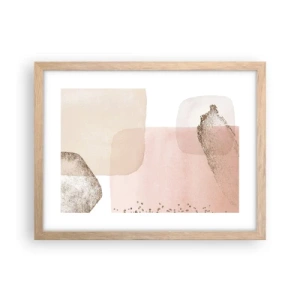 Plakat w ramie jasny dąb - Spojrzenie przez kolor - 40x30 cm