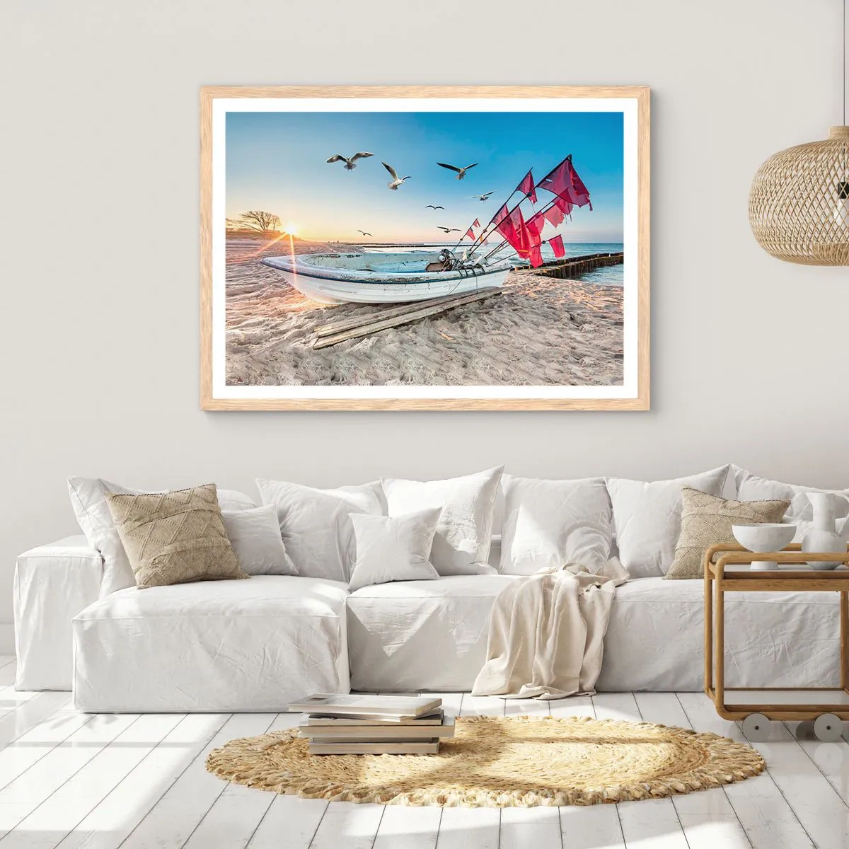 Plakat w ramie jasny dąb - Zasłużony odpoczynek - 70x50 cm