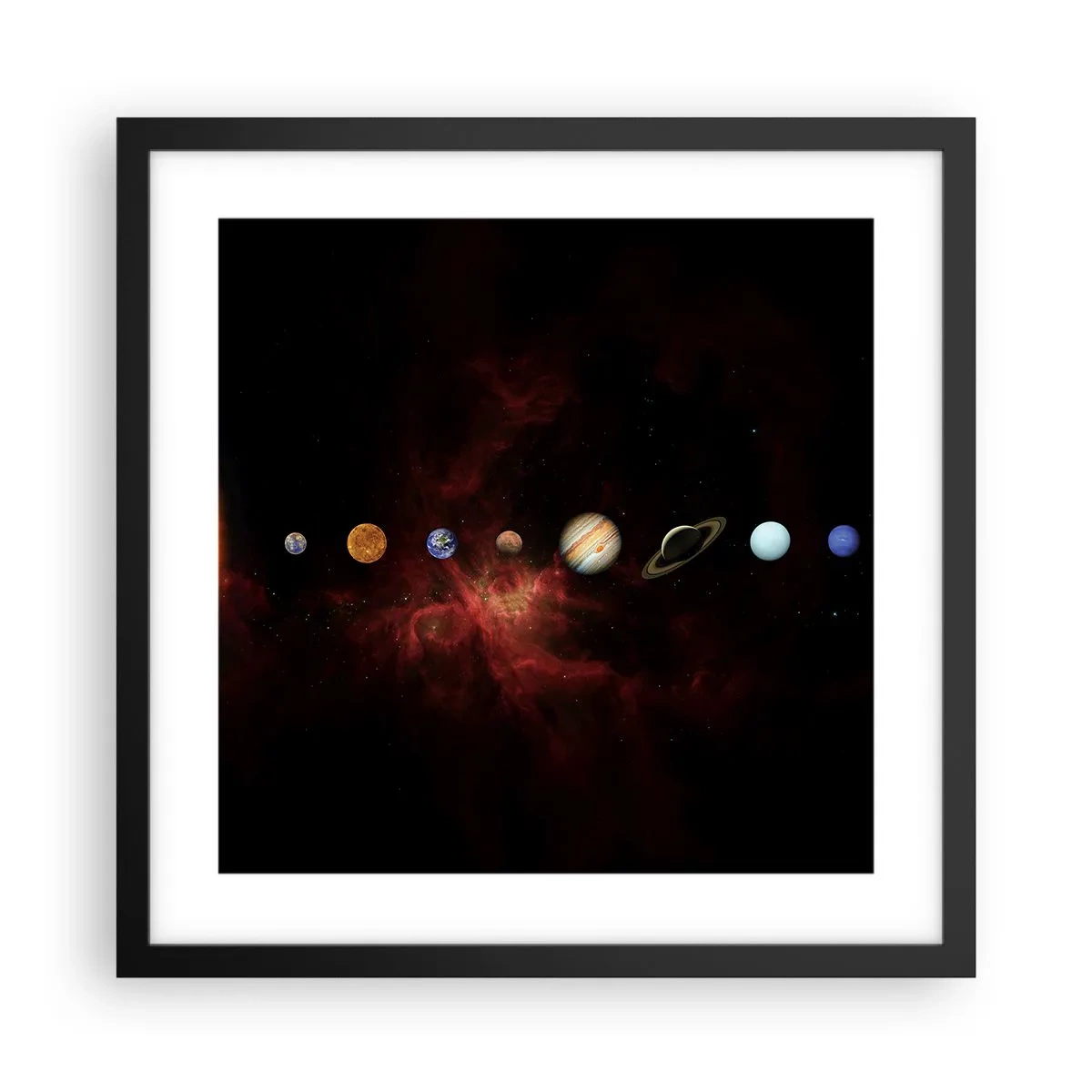 Plakat w czarnej ramie - Nasza okolica - 40x40 cm