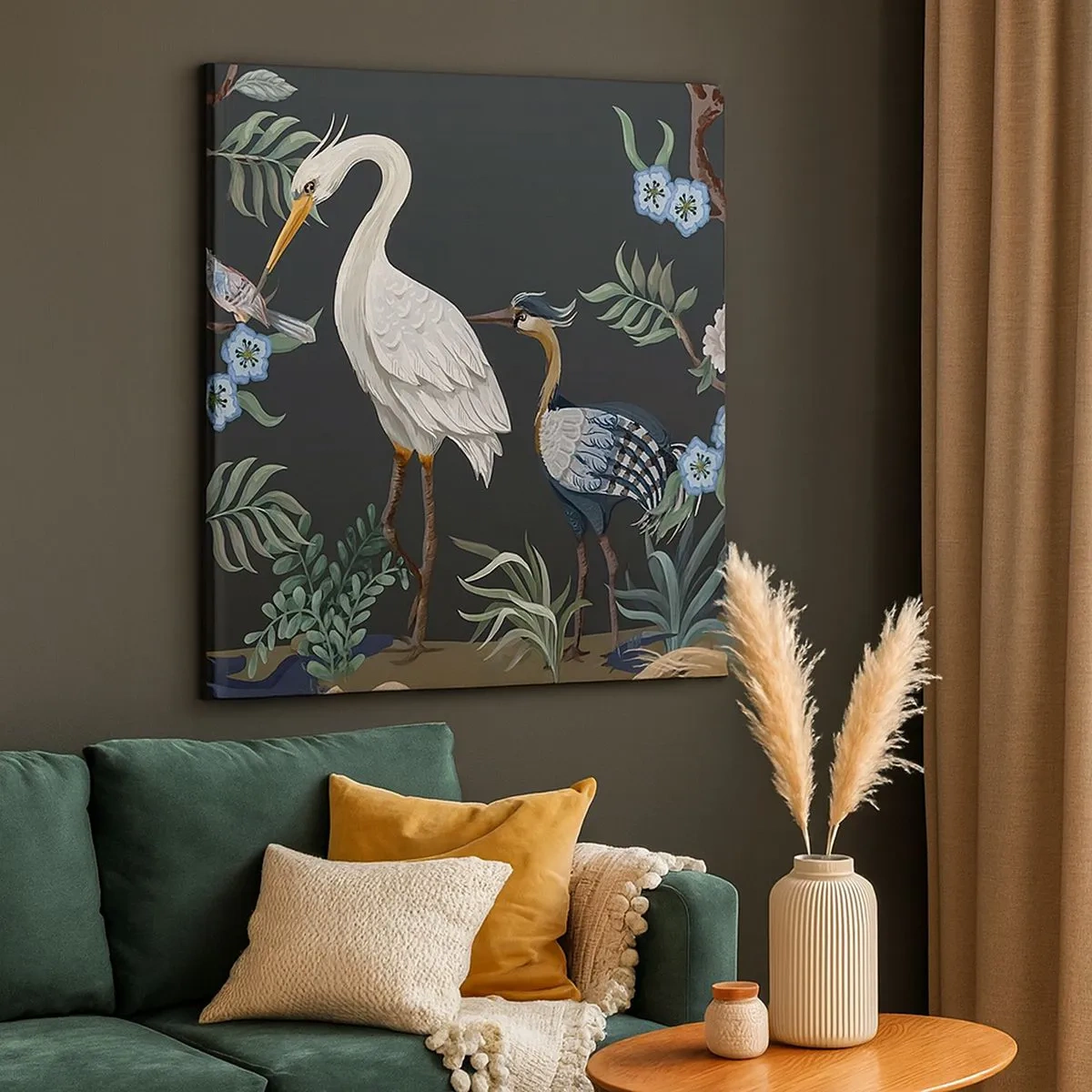 Obraz na płótnie - Ptasia parada - 30x30 cm