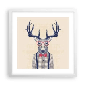 Plakat w białej ramie - Zabawna ekstrawagancja - 40x40 cm