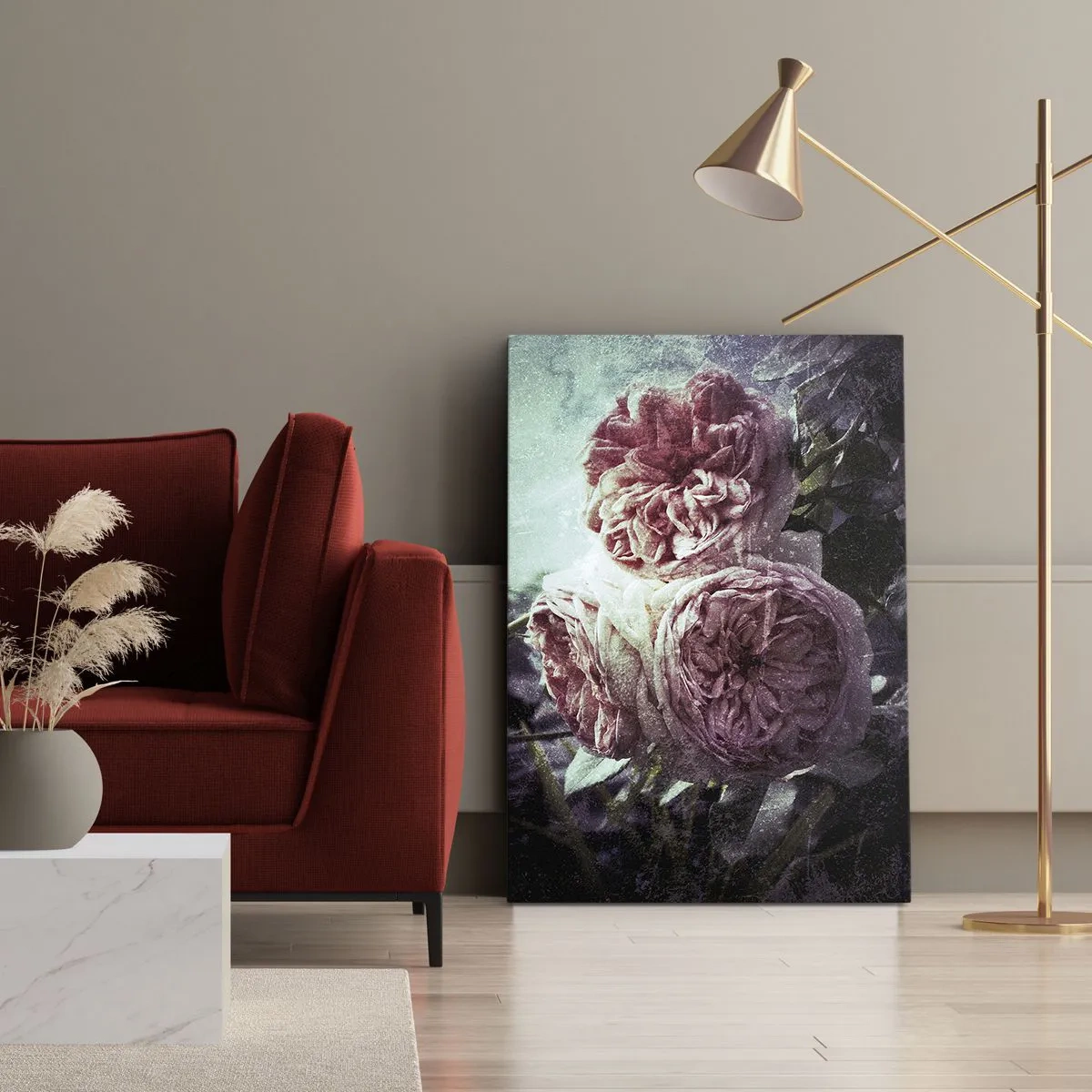 Obraz na płótnie - W romantycznym klimacie - 45x80 cm