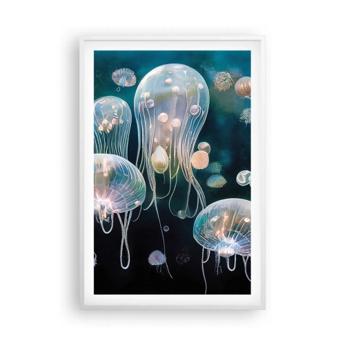 Plakat w białej ramie - Podwodny bal - 61x91 cm