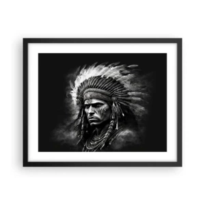 Plakat w czarnej ramie - Wódz i wojownik - 50x40 cm